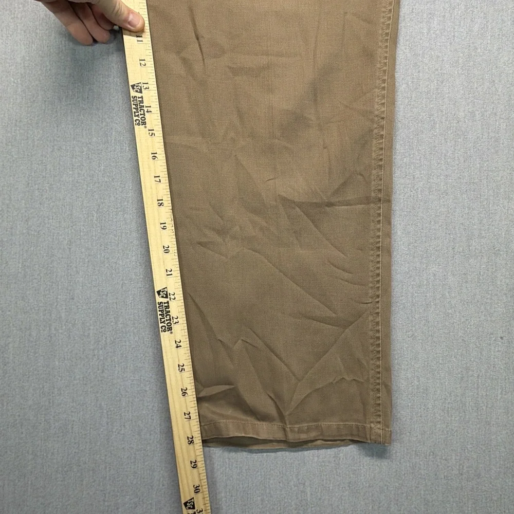 VTG POLO RALPH LAUREN 90s Double Pleated Chino Cotton Brown 36x30 (Fits‎ 36x28)